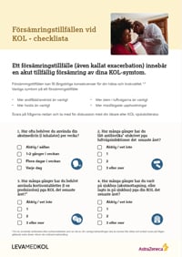 Checklista – försämringstillfällen